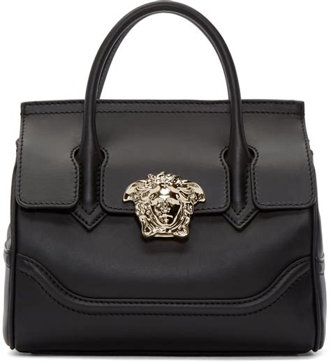 versace black cambridge satchel|Versace purses black label.